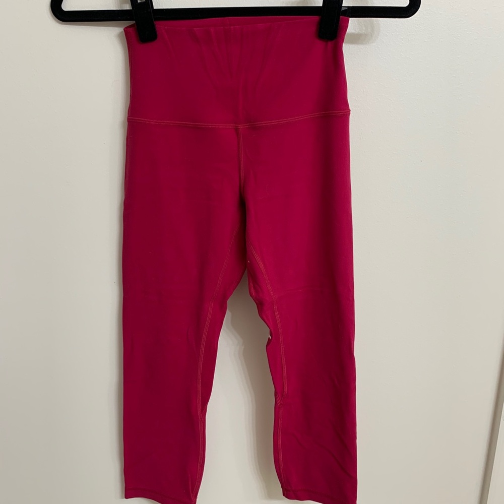 Lululemon Dark Pink Align Crops Size 4